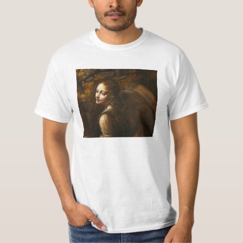 Leonardo da Vinci Virgin of the Rocks Angel T_Shirt