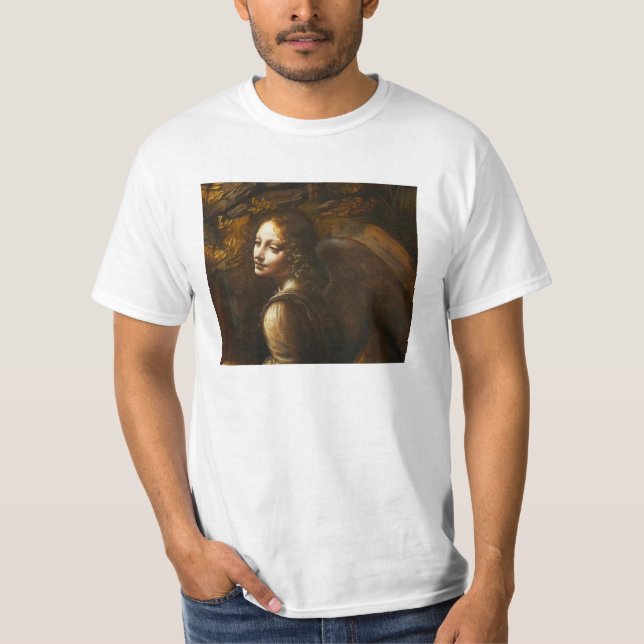 Leonardo da Vinci Virgin of the Rocks Angel T-Shirt (Front)