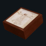 LEONARDO DA VINCI ... VITRUVIAN MAN ... C. 1490   GIFT BOX<br><div class="desc">LEONARDO DA VINCI ... VITRUVIAN MAN ... C. 1490 ... beautiful ceramic tile top oak gift box. Perfect gift for art historians, museum and art collectors, Leonardo da Vinci fans, gay pride fans. Leonardo da Vinci studied the writings of the ancient architect Vitruvius concerning the proportions of the human body...</div>