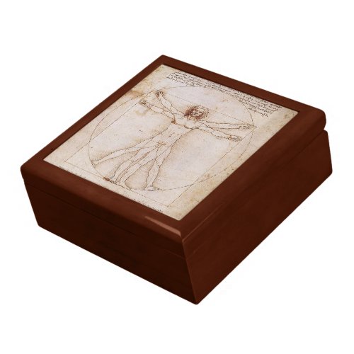 LEONARDO DA VINCI ... VITRUVIAN MAN ... C. 1490   GIFT BOX