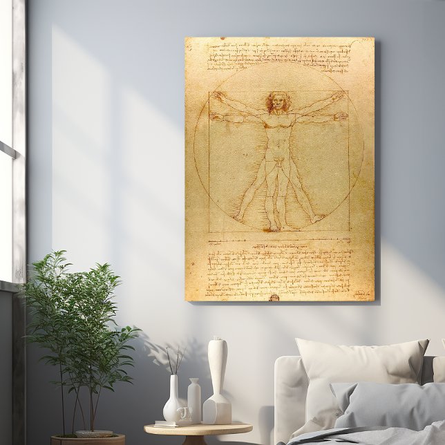 Leonardo Da Vinci, Vitruvian Man, Golden Ratio Wall Decal (Creator Uploaded)