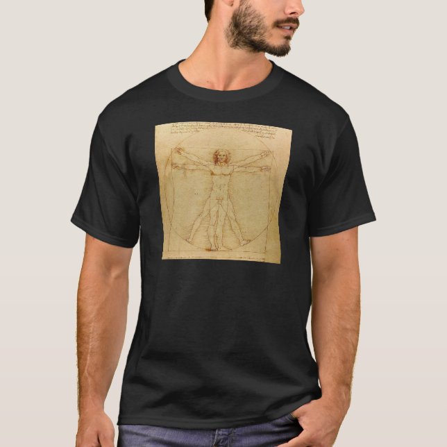 Leonardo da Vinci , Vitruvian Man T-Shirt (Front)