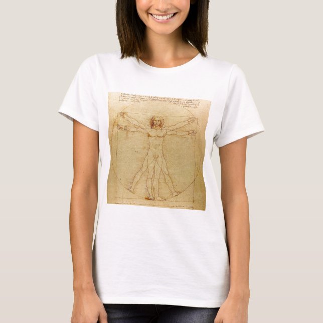 Leonardo da Vinci , Vitruvian Man T-Shirt (Front)