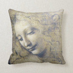 Leonardo Da Vinci Young Woman Pillow