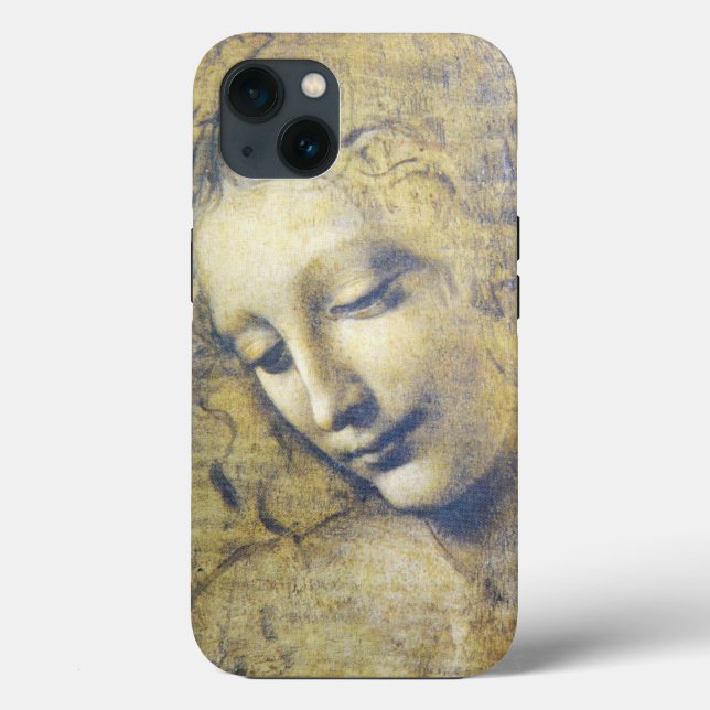 Leonardo da Vinci Young Woman Sketch Art Case-Mate iPhone Case (Back)