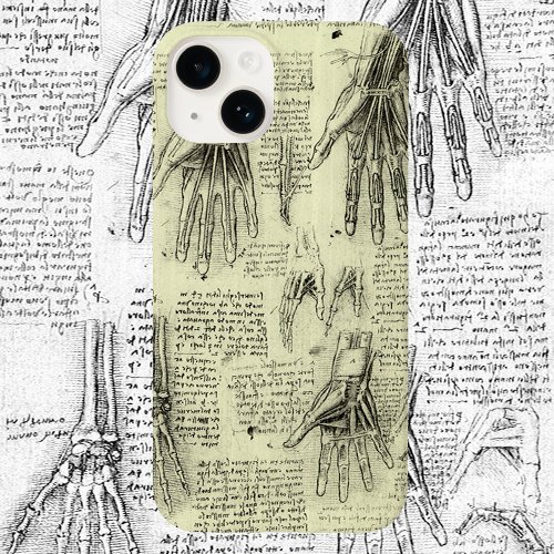 Leonardo da Vincis Anatomy of the Human Hand iPhone 15 Case