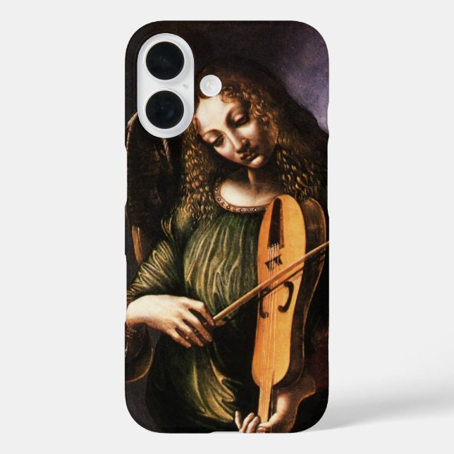 Leonardo da Vinci's Angel in Green with a Vielle Case-Mate iPhone Case (Back)