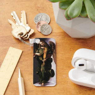 Leonardo da Vinci's Angel in Green with a Vielle Keychain