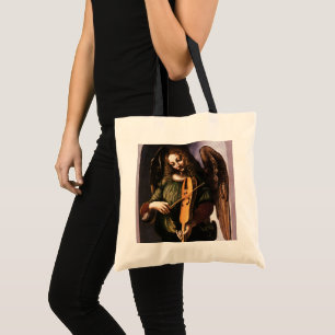 Leonardo da Vinci's Angel in Green with a Vielle Tote Bag