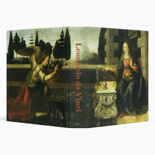 Leonardo da Vinci's Annunciation of the Lord 3 Ring Binder