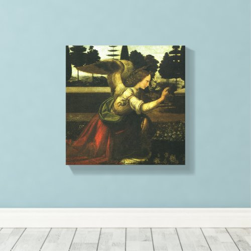 Leonardo da Vinci's Annunciation of the Lord Canvas Print