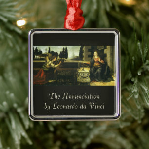 Leonardo da Vinci's Annunciation of the Lord Metal Ornament