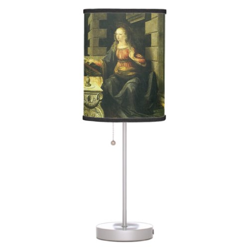 Leonardo da Vincis Annunciation of the Lord Table Lamp