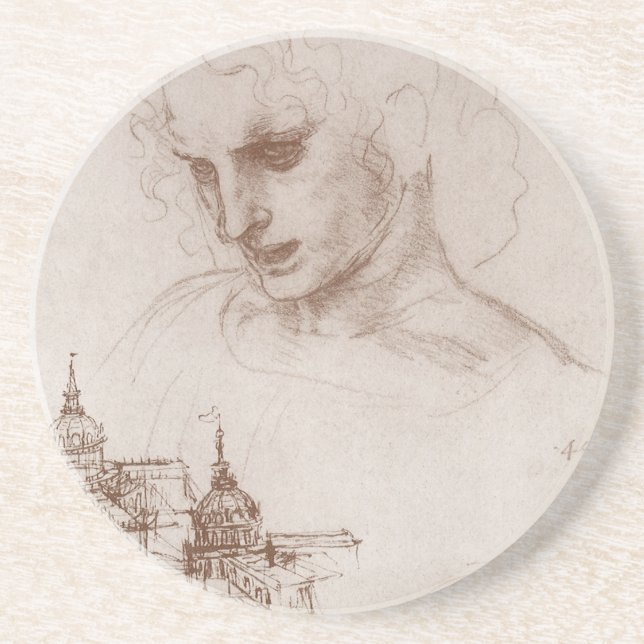 Leonardo da Vinci's Apostle Jacobus Sforza Castle Coaster (Front)