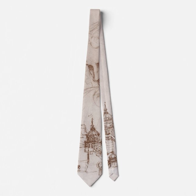 Leonardo da Vinci's Apostle Jacobus Sforza Castle Tie (Front)