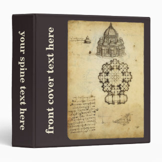Leonardo da Vinci's Architectural Cathedral Study Binder