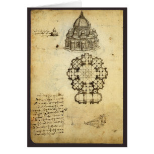 Leonardo da Vinci's Architectural Cathedral Study Cards