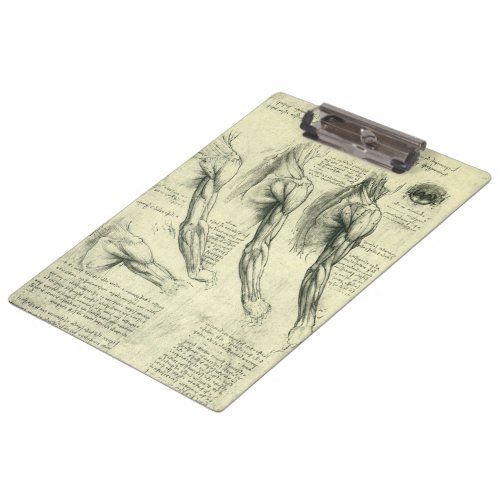 Leonardo da Vincis Arm and Shoulder Anatomy Clipboard