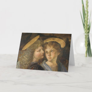 Leonardo da Vinci's Baptism of Christ Angels Card