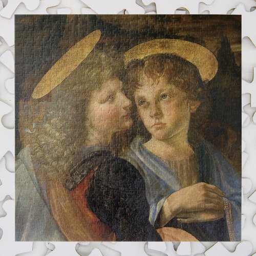 Leonardo da Vincis Baptism of Christ Angels Jigsaw Puzzle