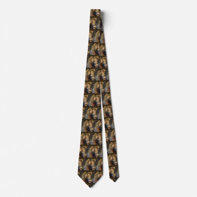 Leonardo da Vinci's Baptism of Christ Angels Neck Tie (Front)
