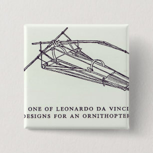 Leonardo da Vinci's designs for an Ornithopter Button