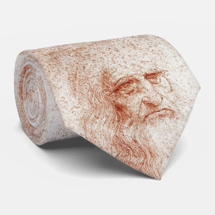 Leonardo Da Vinci's Elegance - Self-Portrait Neck Tie