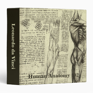 Leonardo da Vinci's Human Anatomy Male Muscles Binder