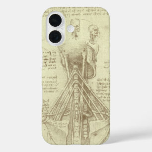 Leonardo da Vinci's Human Anatomy Spinal Column iPhone 16 Case