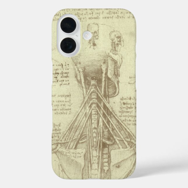Leonardo da Vinci's Human Anatomy Spinal Column Case-Mate iPhone Case (Back)