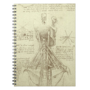Leonardo da Vinci's Human Anatomy Spinal Column Notebook