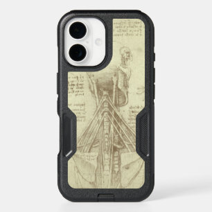 Leonardo da Vinci's Human Anatomy Spinal Column iPhone 16 Case