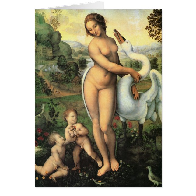 Leonardo da Vinci's Leda and the Swan Cards (Front)