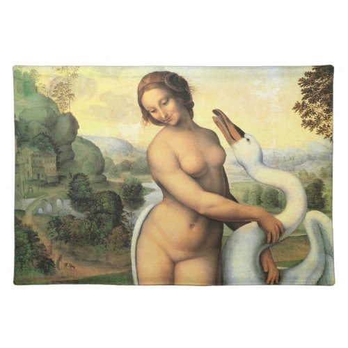 Leonardo da Vincis Leda and the Swan Cloth Placemat