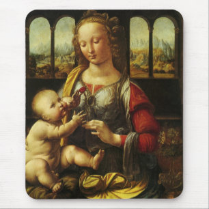 Leonardo da Vinci's Madonna of the Carnation Mouse Pad