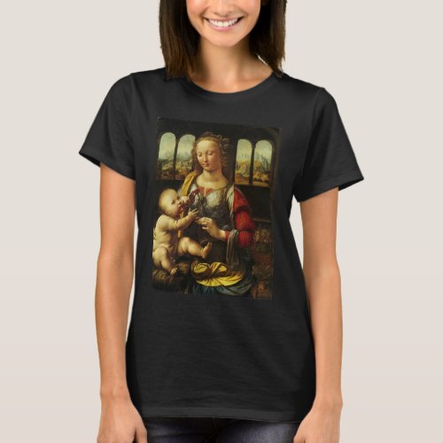 Leonardo da Vincis Madonna of the Carnation T_Shirt