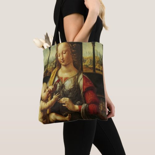 Leonardo da Vincis Madonna of the Carnation Tote Bag