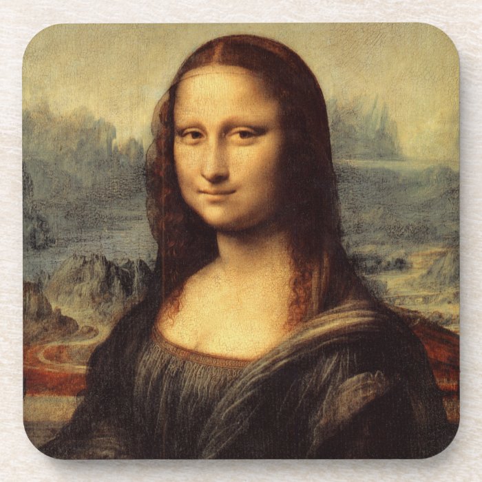 Leonardo da Vinci's Mona Lisa Drink Coasters