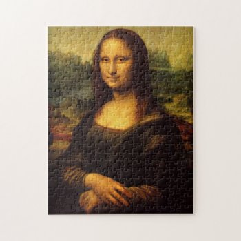 Leonardo Da Vinci's Mona Lisa Jigsaw Puzzle by Hakonart at Zazzle