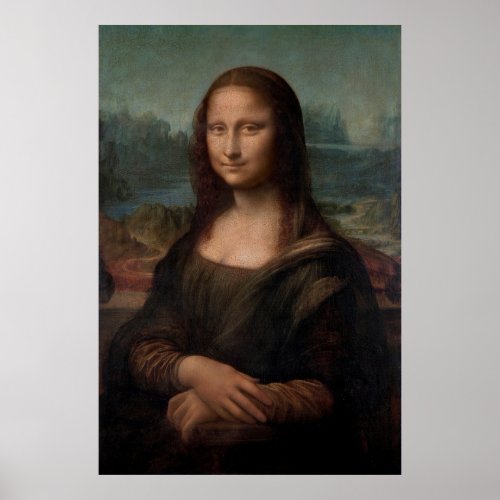 Leonardo Da Vincis Mona Lisa Poster