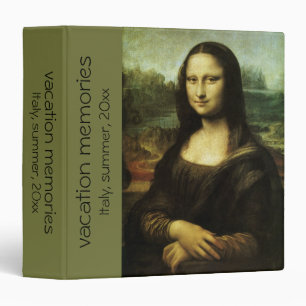 Leonardo da Vinci's Mona Lisa, Renaissance Art 3 Ring Binder