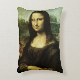 Leonardo da Vinci's Mona Lisa, Renaissance Art Accent Pillow