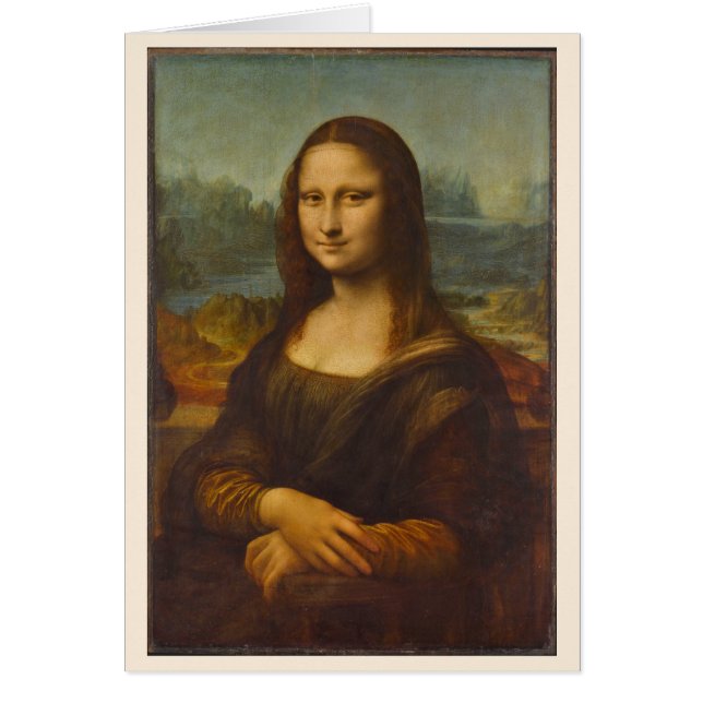 Leonardo da Vinci's Mona Lisa, Renaissance Art Cards (Front)
