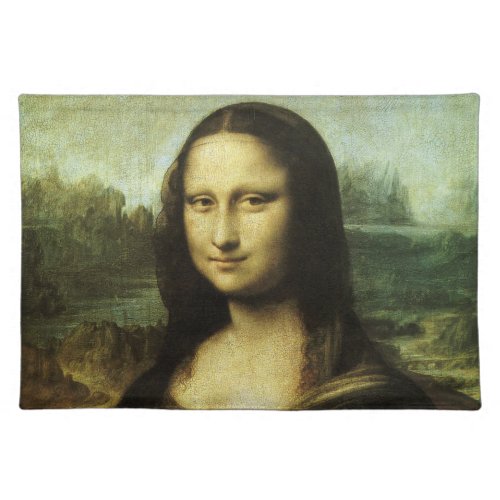 Leonardo da Vincis Mona Lisa Renaissance Art Cloth Placemat