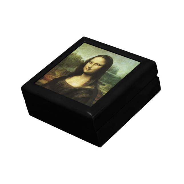 Leonardo da Vinci's Mona Lisa, Renaissance Art Jewelry Box (Side)