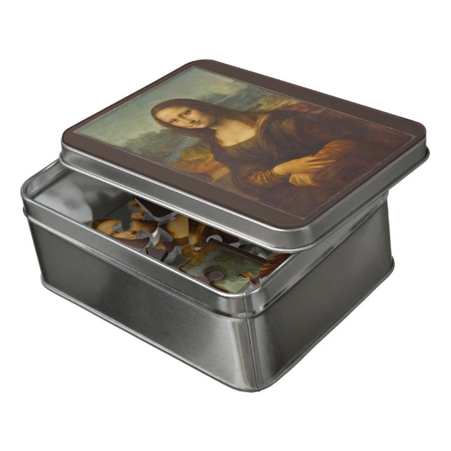 Leonardo da Vinci's Mona Lisa, Renaissance Art Jigsaw Puzzle (Lid Open)