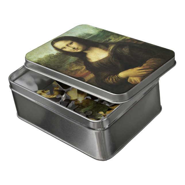 Leonardo da Vinci's Mona Lisa, Renaissance Art Jigsaw Puzzle (Lid Open)