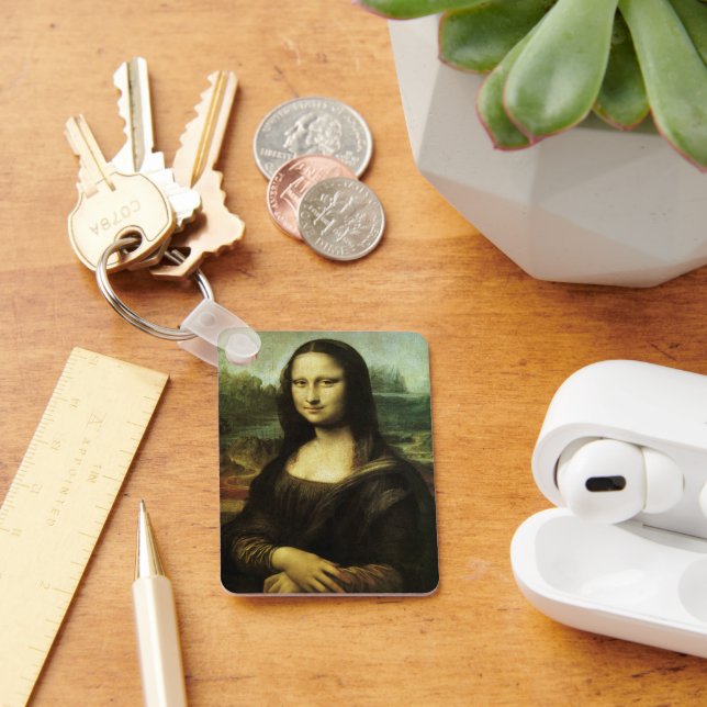 Leonardo da Vinci's Mona Lisa, Renaissance Art Keychain (Desk)