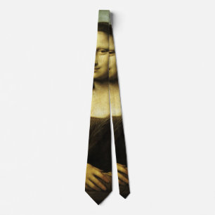 Leonardo da Vinci's Mona Lisa, Renaissance Art Neck Tie