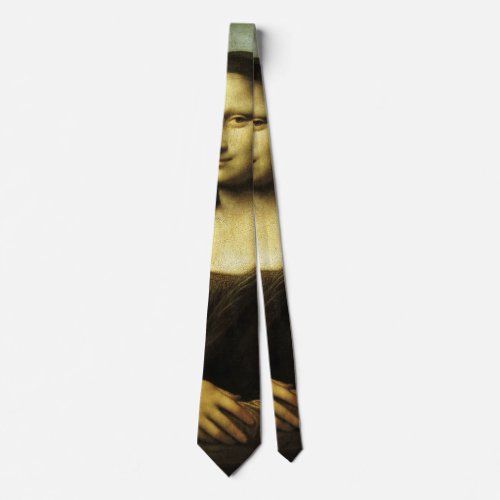 Leonardo da Vincis Mona Lisa Renaissance Art Neck Tie